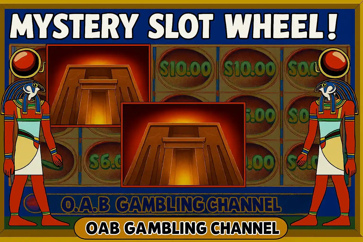 Mystery themed slot wheel game with bonus round and special symbols