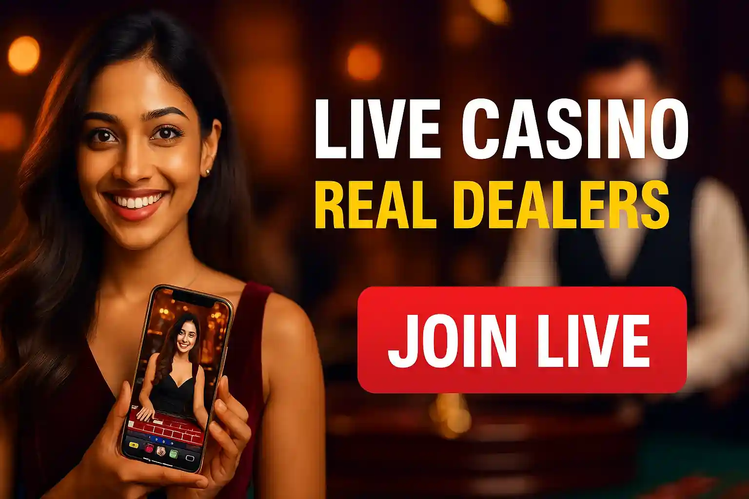 Professional live casino dealers hosting real-time table games in studio